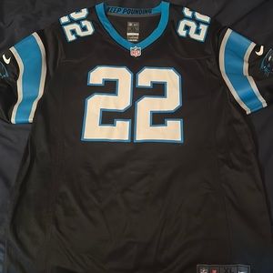 Christian McCaffrey #22 Carolina Panthers Jersey in Black